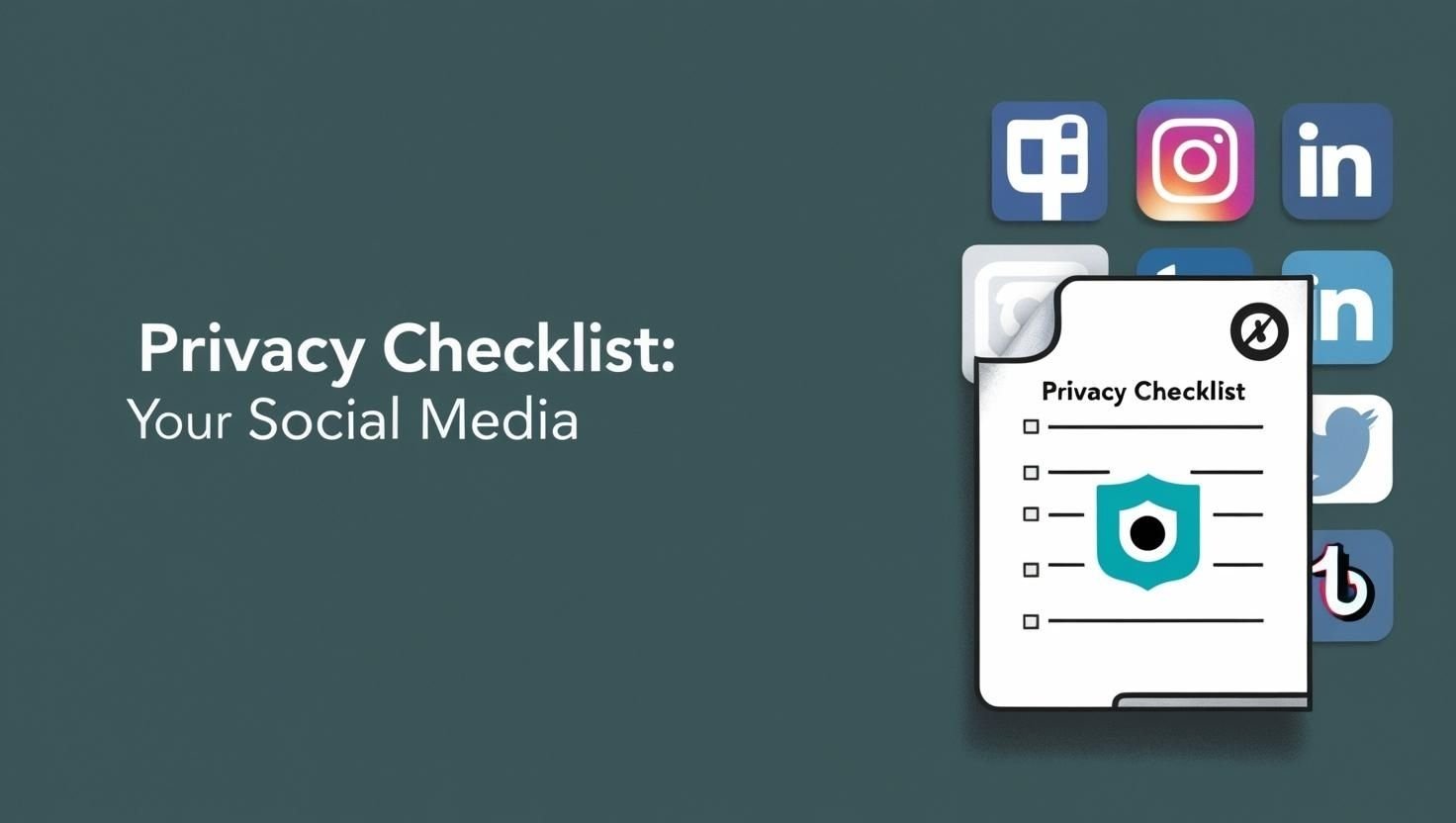 Checklista prywatności w mediach społecznościowych. Jak skonfigurować ustawienia prywatności na Facebooku, Instagramie, X, LinkedIn i TikToku, aby chronić swoje dane.