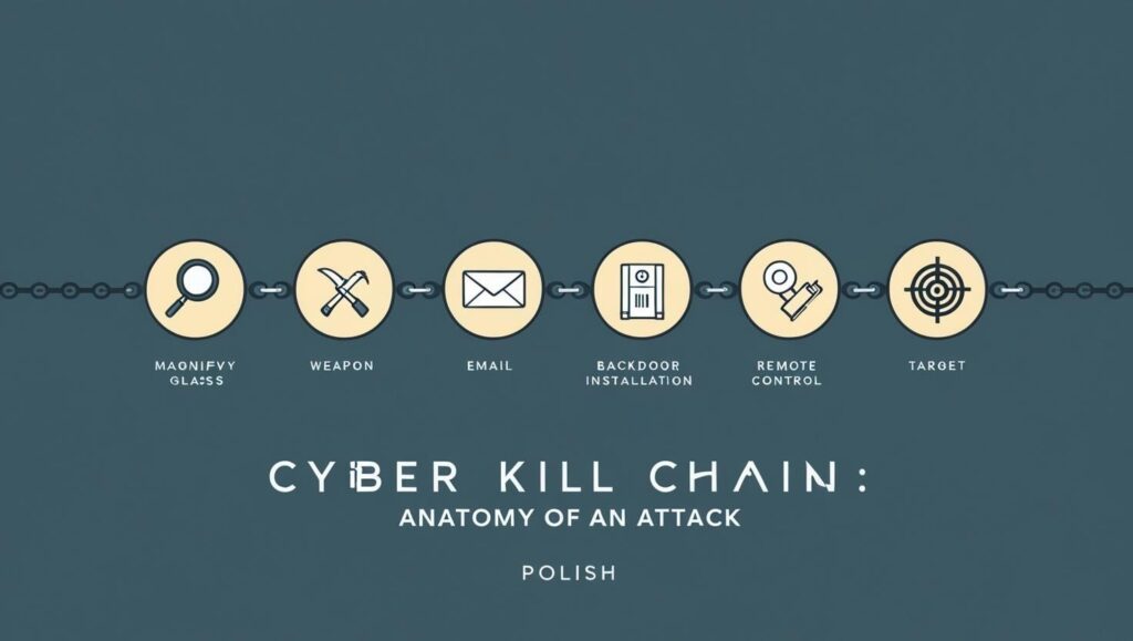 Cyber Kill Chain - jak zrozumieć etapy cyberataku. Model Lockheed Martin opisujący fazy działania cyberprzestępców: rekonesans, uzbrojenie, dostarczenie, eksploitacja.
