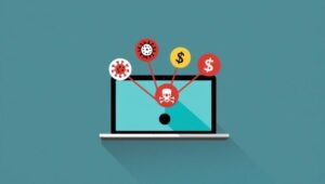 Grafika wyjaśniająca co to jest malware (złośliwe oprogramowanie)