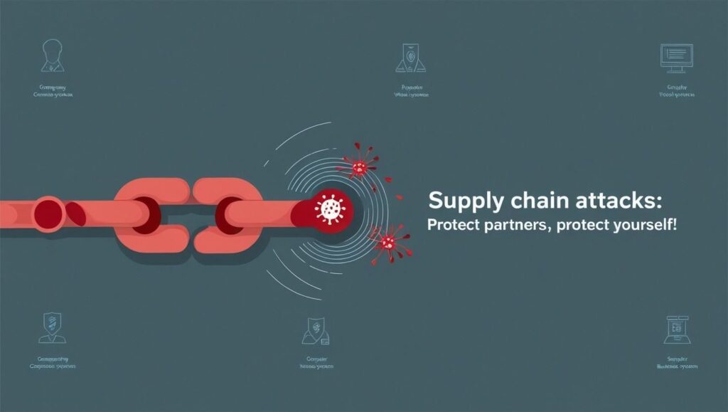 Zagrożenia dla łańcucha dostaw - jak chronić się przed cyberatakami na partnerów biznesowych i dostawców. Bezpieczeństwo supply chain.