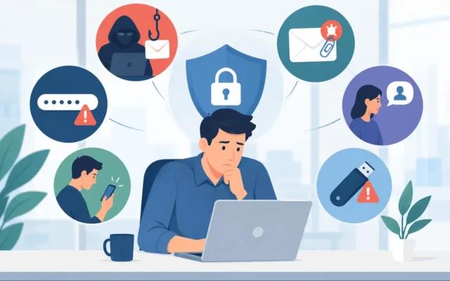 7 błędów pracowników w cyberbezpieczeństwie